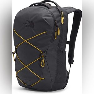 NEW The North Face Men’s Jester Backpack Asphalt Grey Mineral Gold